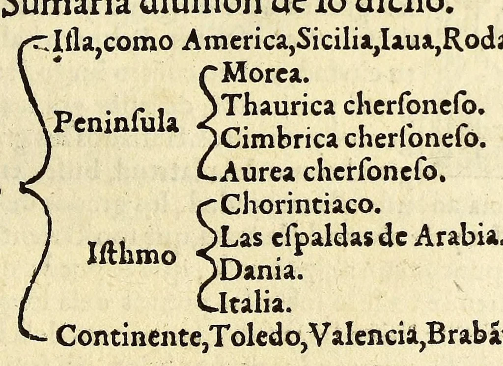 An illustration from Libro de la cosmographia, 1548, leaf 69