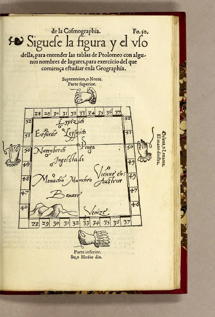 An illustration from Libro de la cosmographia, 1548, leaf 71