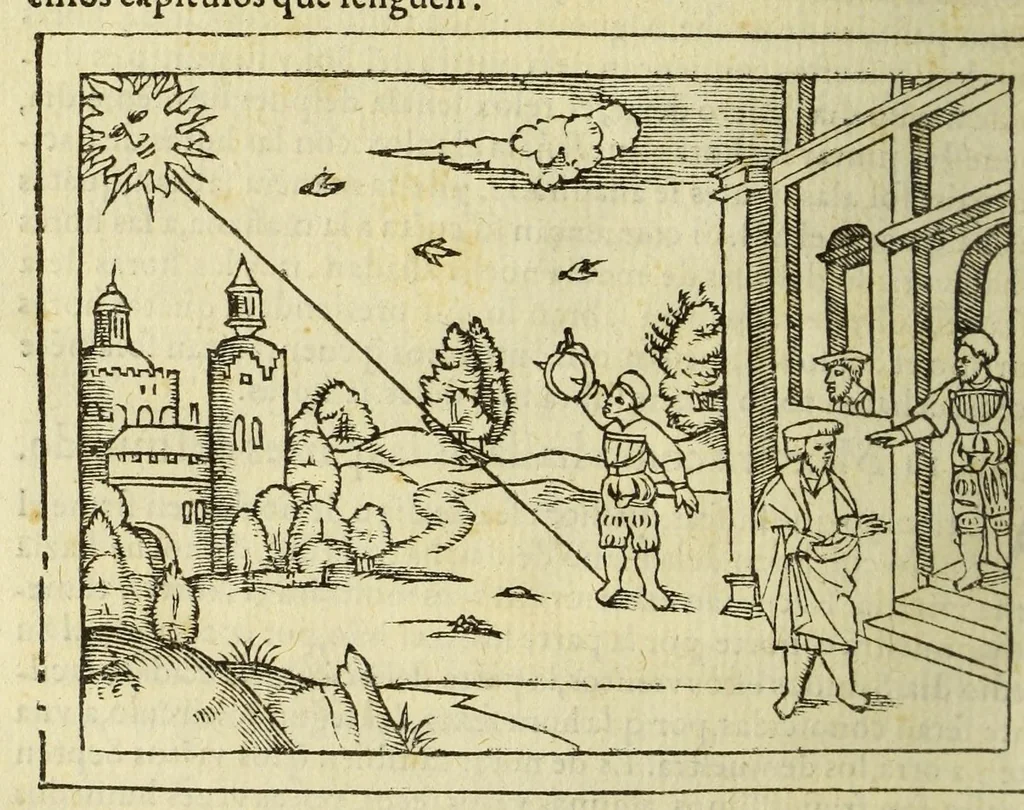 An illustration from Libro de la cosmographia, 1548, leaf 140
