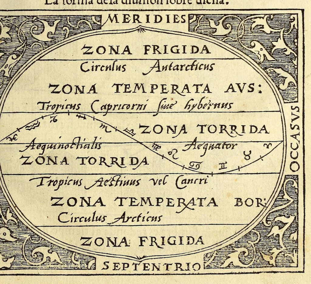 An illustration from Libro de la cosmographia, 1548, leaf 17