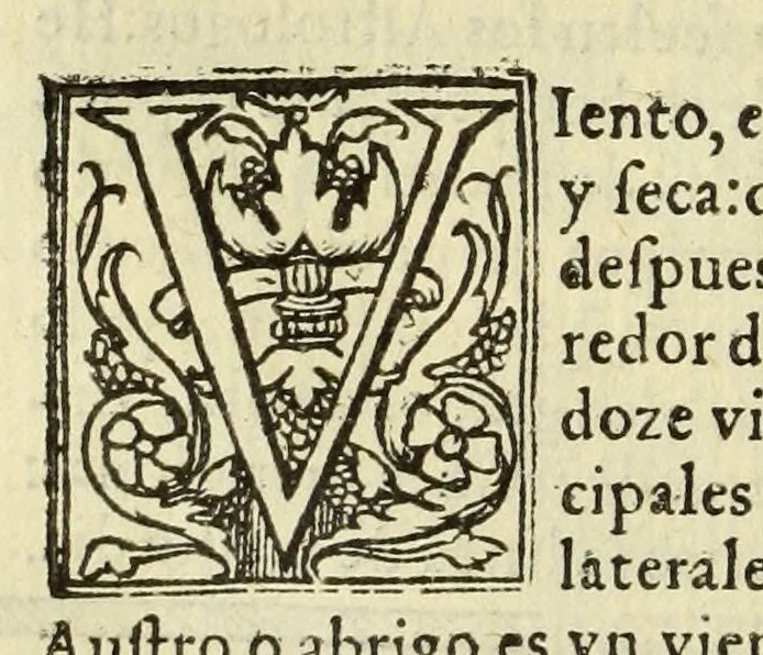 An illustration from Libro de la cosmographia, 1548, leaf 58