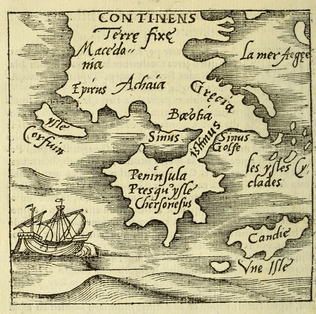 An illustration from Libro de la cosmographia, 1548, leaf 66