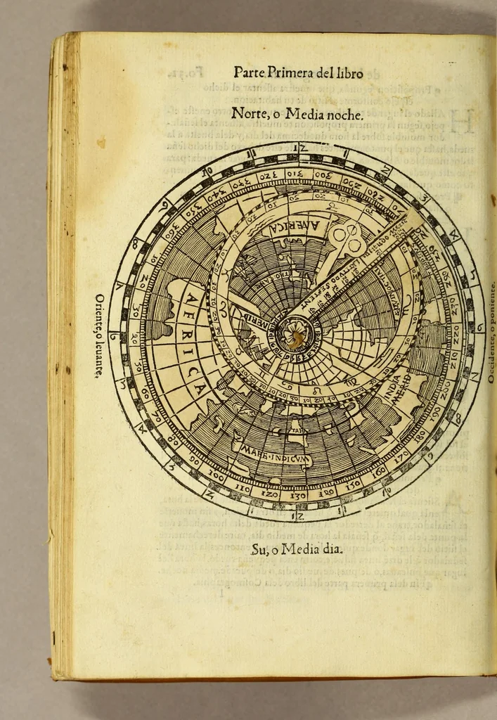 An illustration from Libro de la cosmographia, 1548, leaf 70