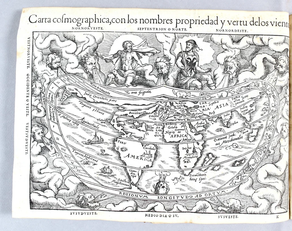 An illustration from Libro de la cosmographia, 1548, leaf 78