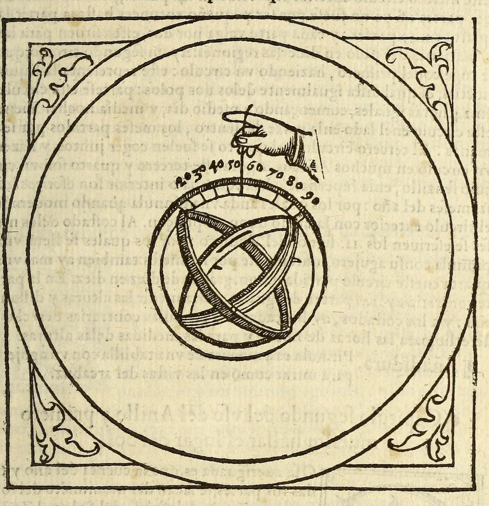 An illustration from Libro de la cosmographia, 1548, leaf 133
