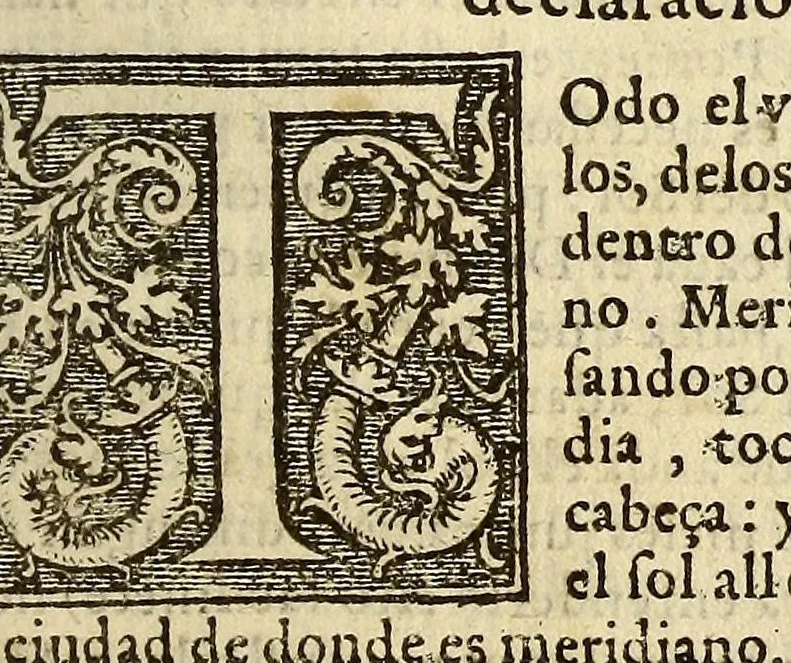 An illustration from Libro de la cosmographia, 1548, leaf 133