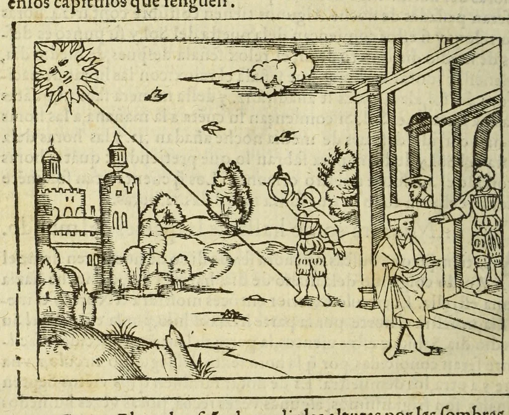An illustration from Libro de la cosmographia, 1548, leaf 142