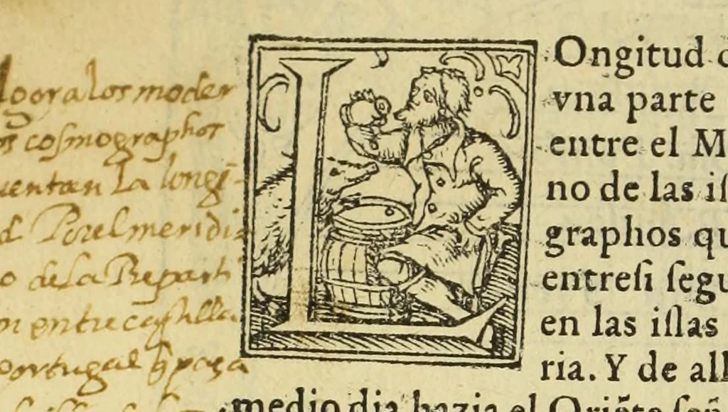 An illustration from Libro de la cosmographia, 1548, leaf 24