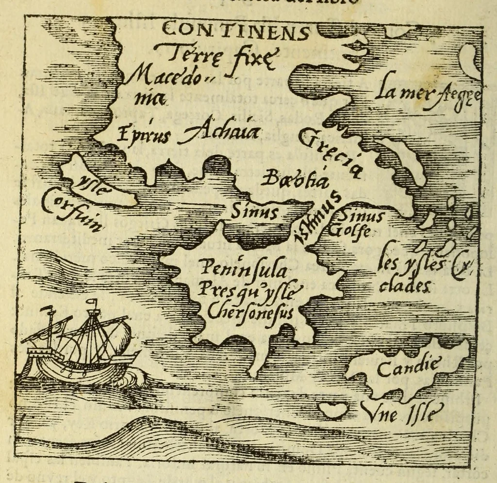 An illustration from Libro de la cosmographia, 1548, leaf 68