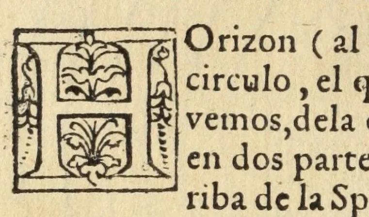 An illustration from Libro de la cosmographia, 1548, leaf 10
