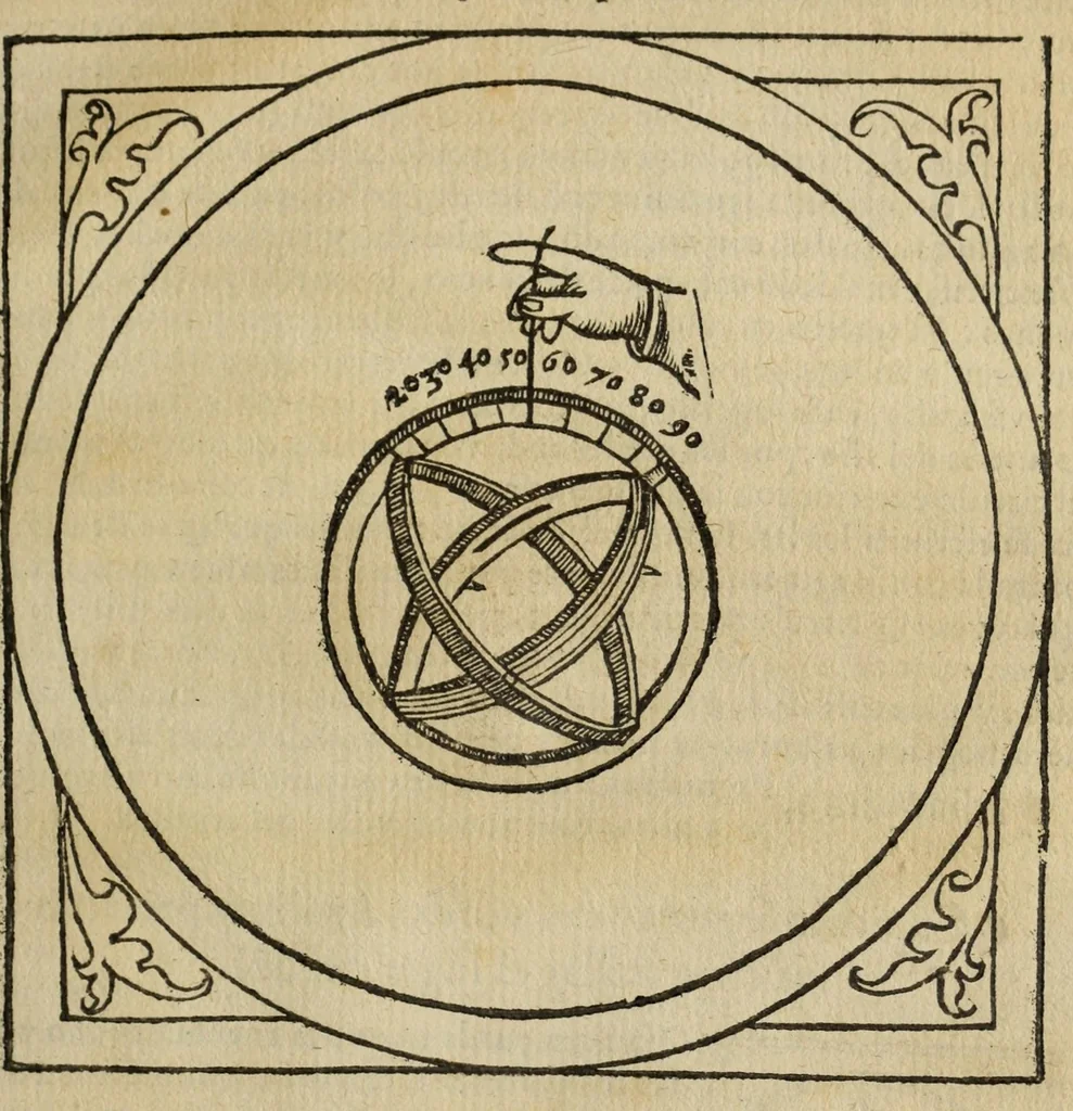 An illustration from Libro de la cosmographia, 1548, leaf 129