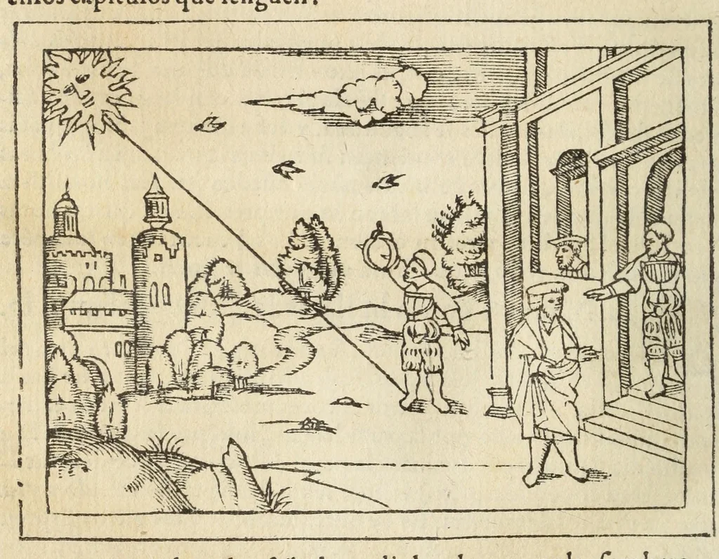 An illustration from Libro de la cosmographia, 1548, leaf 138