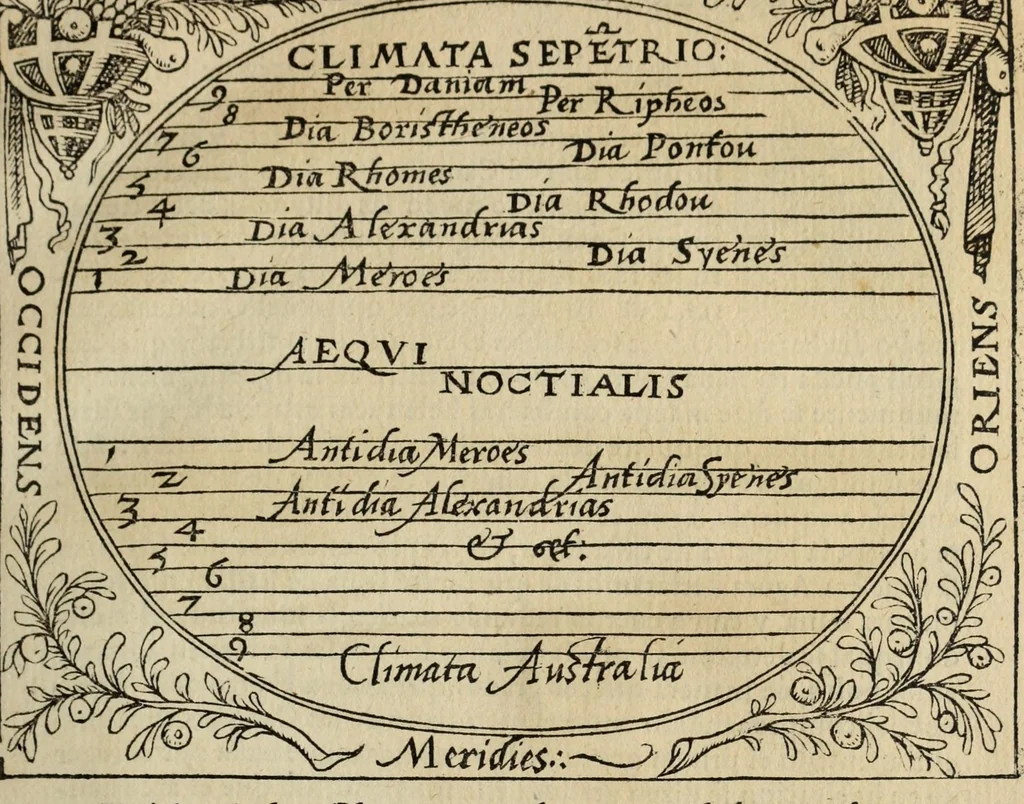 An illustration from Libro de la cosmographia, 1548, leaf 17