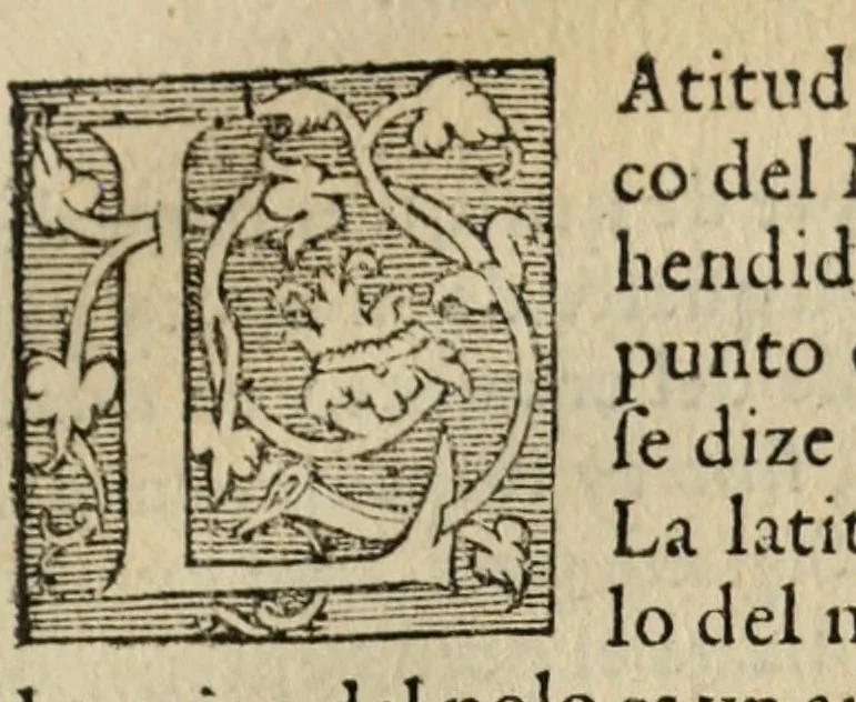 An illustration from Libro de la cosmographia, 1548, leaf 19