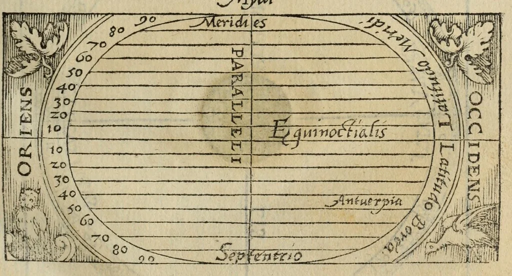 An illustration from Libro de la cosmographia, 1548, leaf 19