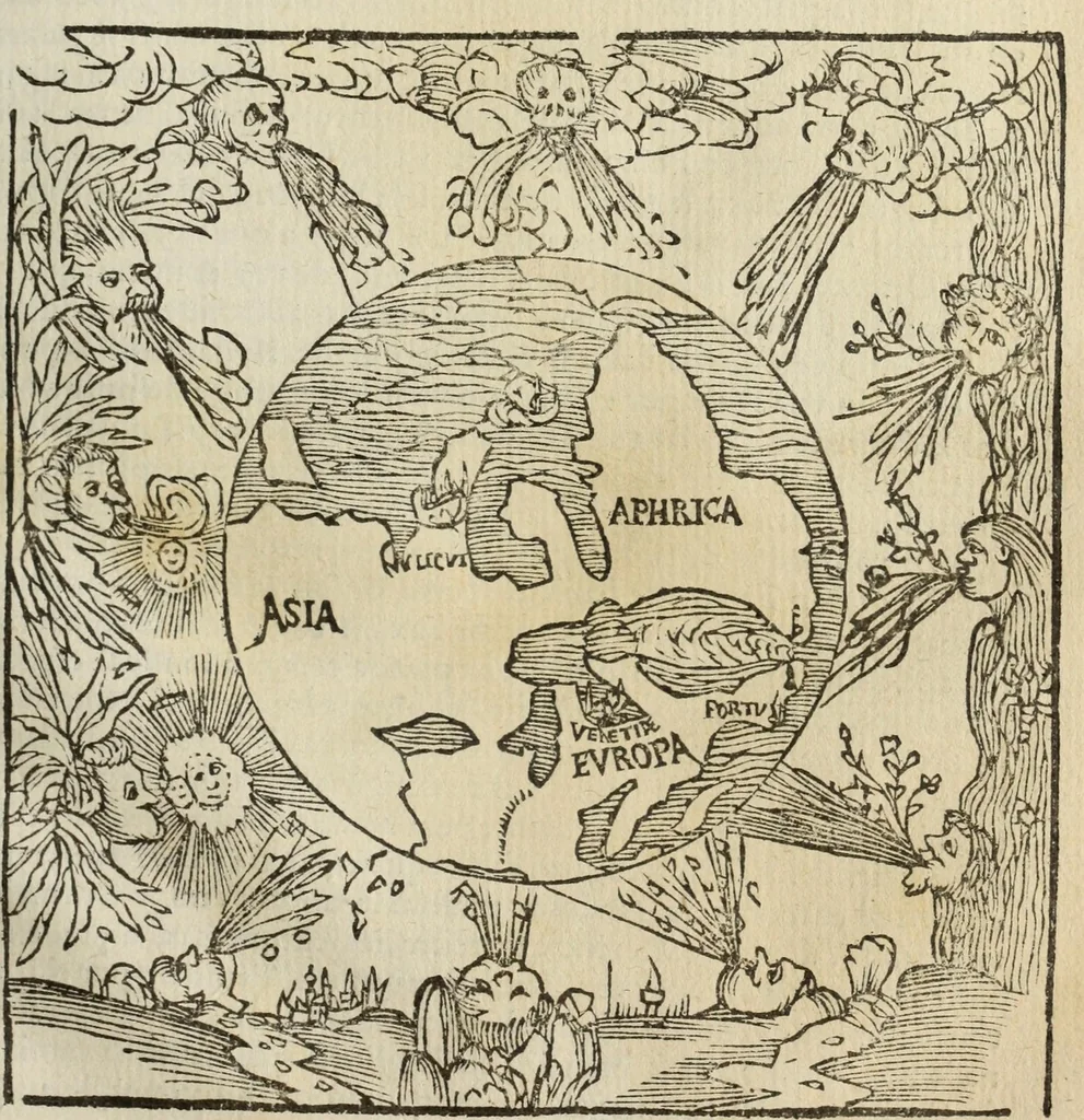 An illustration from Libro de la cosmographia, 1548, leaf 55