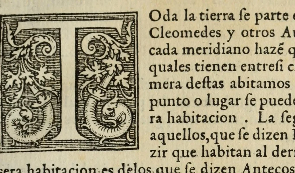 An illustration from Libro de la cosmographia, 1548, leaf 59