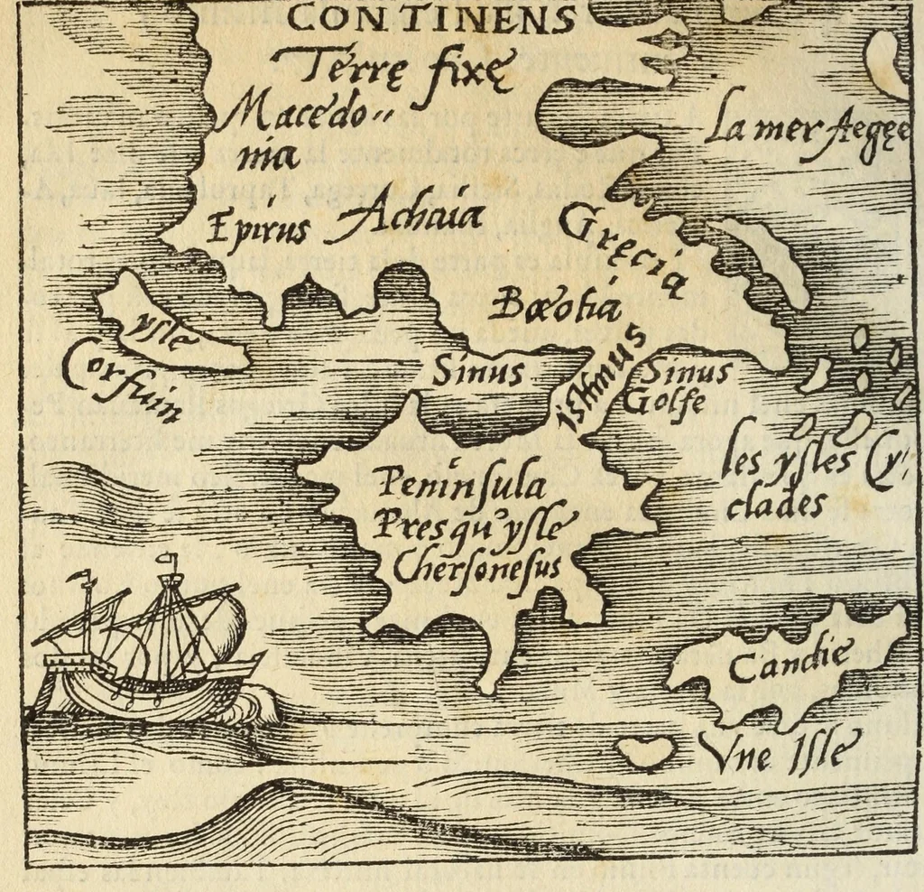 An illustration from Libro de la cosmographia, 1548, leaf 62