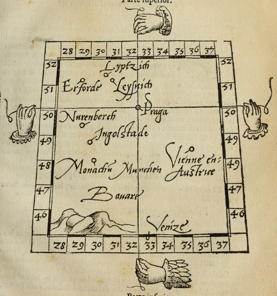 An illustration from Libro de la cosmographia, 1548, leaf 63