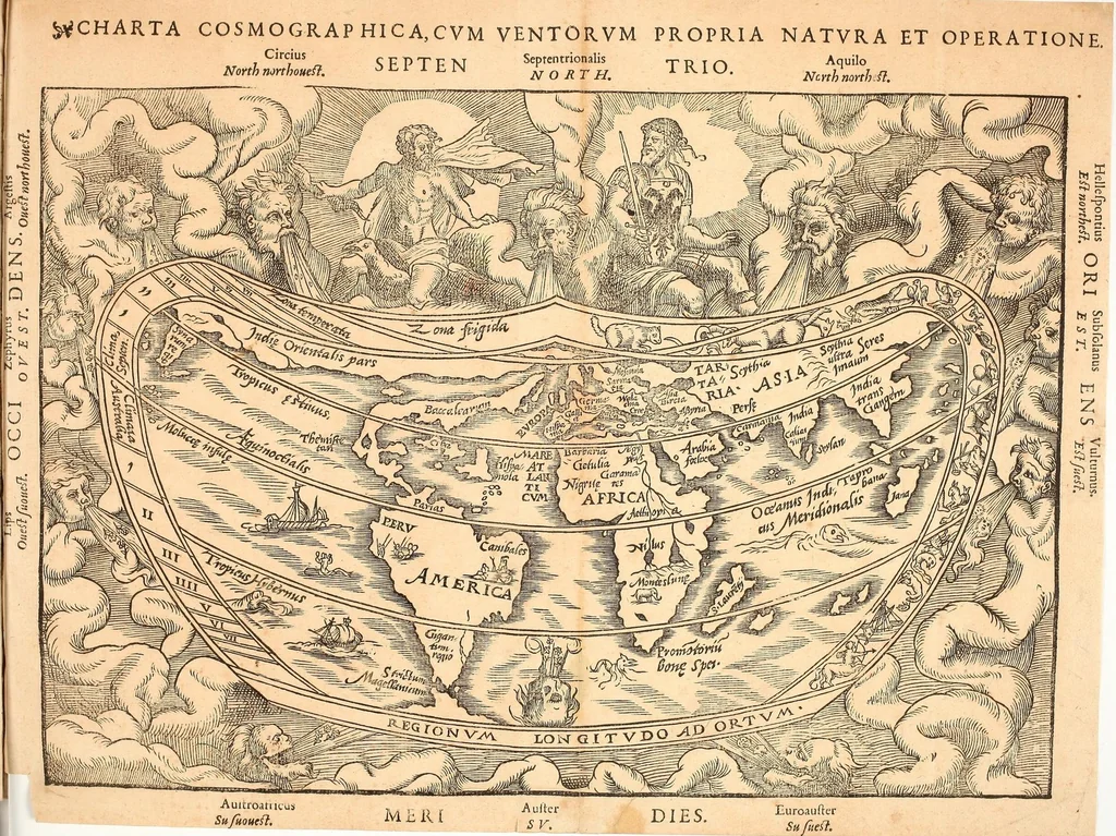 An illustration from Libro de la cosmographia, 1548, leaf 73