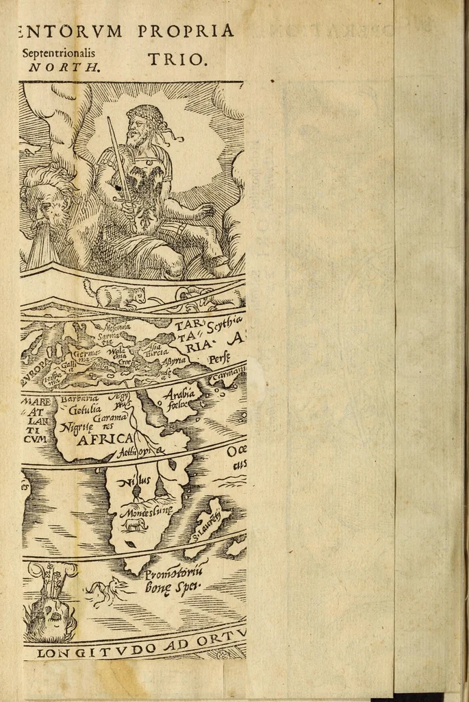An illustration from Libro de la cosmographia, 1548, leaf 74