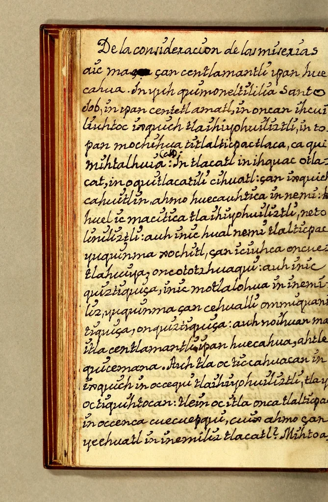 An illustration from Libro dela miseria y breuedad de la vida del hombre : y de sus quatro postrimerias, en lengua mexicana., 1604, leaf 66