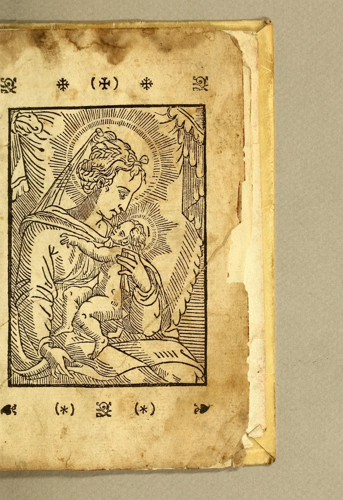An illustration from Libro dela miseria y breuedad de la vida del hombre : y de sus quatro postrimerias, en lengua mexicana., 1604, leaf 359