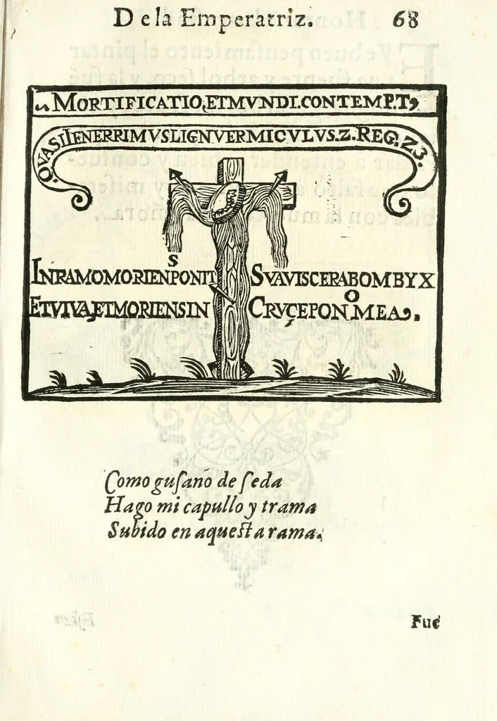 An illustration from Libro de las honras que hizo el Colegio de la Co[m]pañia de Iesus de Madrid, à la M.C. de la Emperatriz doña Maria de Austria, fundadora del dicho Colegio, que se celebraron a 21. de Abril de 1603, 1603, leaf 155