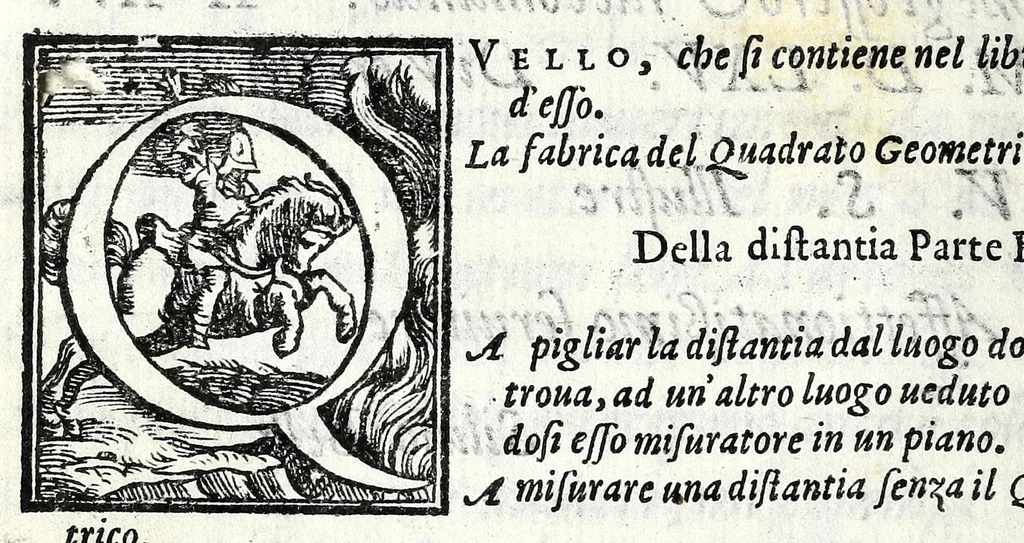 An illustration from Libro del misvrar con la vista, 1570, leaf 10