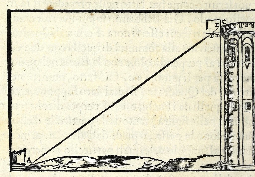 An illustration from Libro del misvrar con la vista, 1570, leaf 36