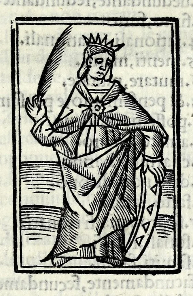 An illustration from Libro de natvra de amore, 1525, leaf 491