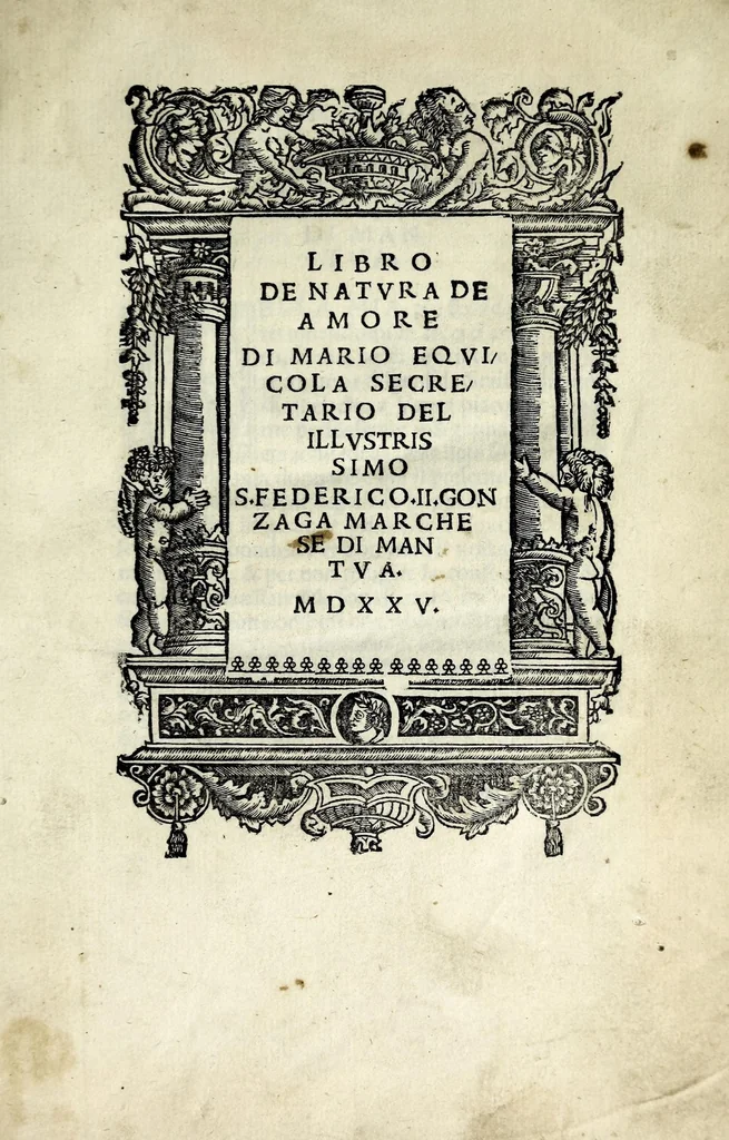 An illustration from Libro de natvra de amore, 1525, leaf 5