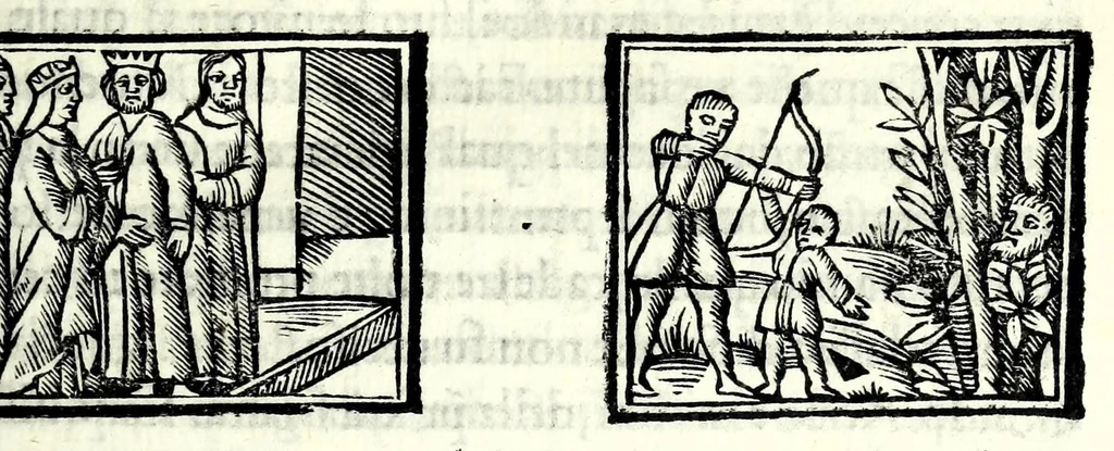 An illustration from Libro de uita contemplatiua, lectione, meditatione, oratione, contemplatione, scala dil paradiso intitulato : cum adaptatione mistica dellhistorie diuine & expositione de suoi misterii et excellentissimi sacramenti, 1527, leaf 465