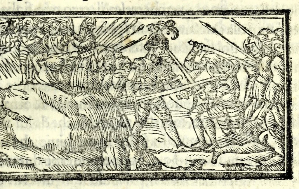 An illustration from Libro de uita contemplatiua, lectione, meditatione, oratione, contemplatione, scala dil paradiso intitulato : cum adaptatione mistica dellhistorie diuine & expositione de suoi misterii et excellentissimi sacramenti, 1527, leaf 761
