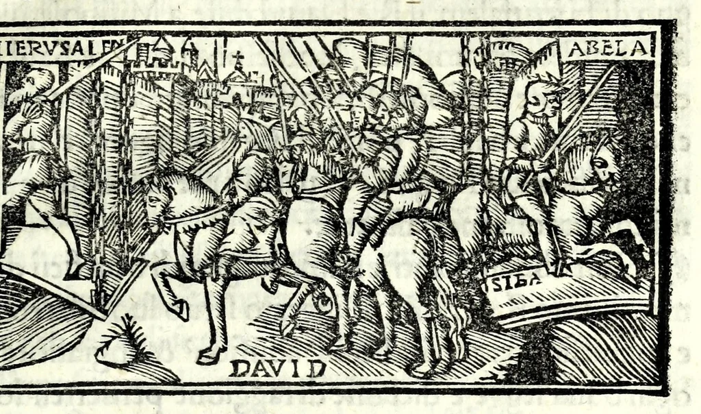 An illustration from Libro de uita contemplatiua, lectione, meditatione, oratione, contemplatione, scala dil paradiso intitulato : cum adaptatione mistica dellhistorie diuine & expositione de suoi misterii et excellentissimi sacramenti, 1527, leaf 819