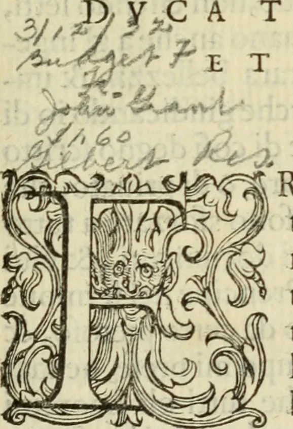 An illustration from Libro di Marco Avrelio con l'horologio de principi. Destinto in IIII volvmi .., 1584, leaf 6