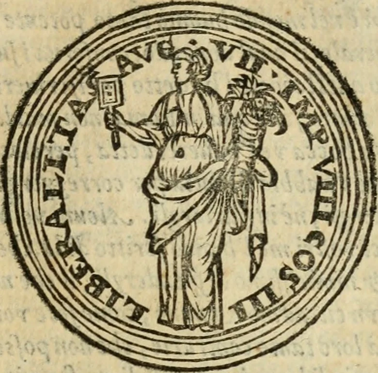 An illustration from Libro di Marco Avrelio con l'horologio de principi. Destinto in IIII volvmi .., 1584, leaf 684