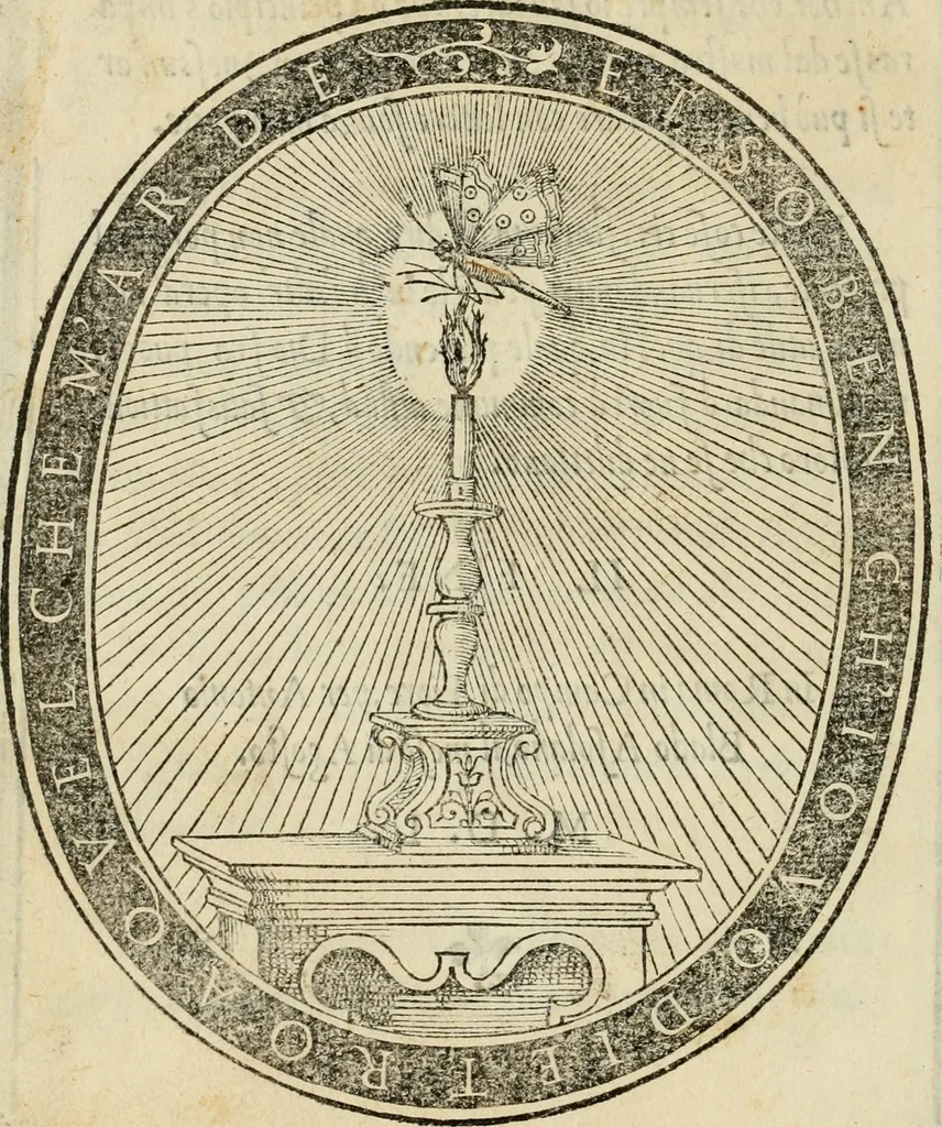 An illustration from Libro di M. Giovambattista Palatino cittadino romano : nelqual s'insegna à scriuer ogni sorte lettera, antica & moderna, di qualun que natione, con le sue regole, & misure, & essempi : et con vn breve et vtil discorso de le cifre, 1550, leaf 129