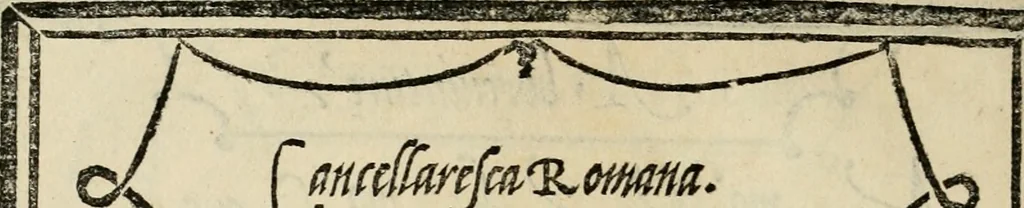 An illustration from Libro di M. Giovambattista Palatino cittadino romano : nelqual s'insegna à scriuer ogni sorte lettera, antica & moderna, di qualun que natione, con le sue regole, & misure, & essempi : et con vn breve et vtil discorso de le cifre, 1550, leaf 37