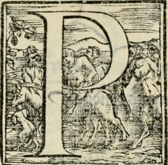 An illustration from Libro di M. Giovambattista Palatino cittadino romano : nelqual s'insegna à scriuer ogni sorte lettera, antica & moderna, di qualun que natione, con le sue regole, & misure, & essempi : et con vn breve et vtil discorso de le cifre, 1550, leaf 58