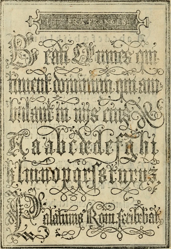 An illustration from Libro di M. Giovambattista Palatino cittadino romano : nelqual s'insegna à scriuer ogni sorte lettera, antica & moderna, di qualun que natione, con le sue regole, & misure, & essempi : et con vn breve et vtil discorso de le cifre, 1550, leaf 67