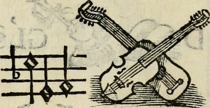 An illustration from Libro di M. Giovambattista Palatino cittadino romano : nelqual s'insegna à scriuer ogni sorte lettera, antica & moderna, di qualun que natione, con le sue regole, & misure, & essempi : et con vn breve et vtil discorso de le cifre, 1550, leaf 97