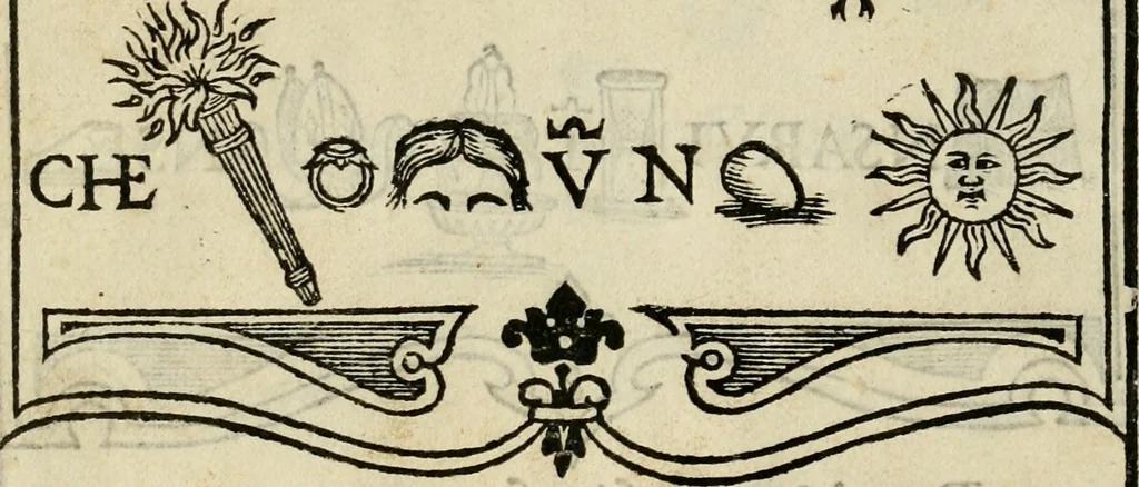 An illustration from Libro di M. Giovambattista Palatino cittadino romano : nelqual s'insegna à scriuer ogni sorte lettera, antica & moderna, di qualun que natione, con le sue regole, & misure, & essempi : et con vn breve et vtil discorso de le cifre, 1550, leaf 97
