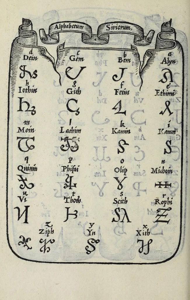 An illustration from Libro di M. Giovanbattista Palatino cittadino romano : nel qual s'insegna à scriuere ogni sorte lettera, antica, et moderna, di qualunque natione, con le sue regole, et misure, et essempi : et con vn breve, et vtil discorso de le cifre, 1548, leaf 116