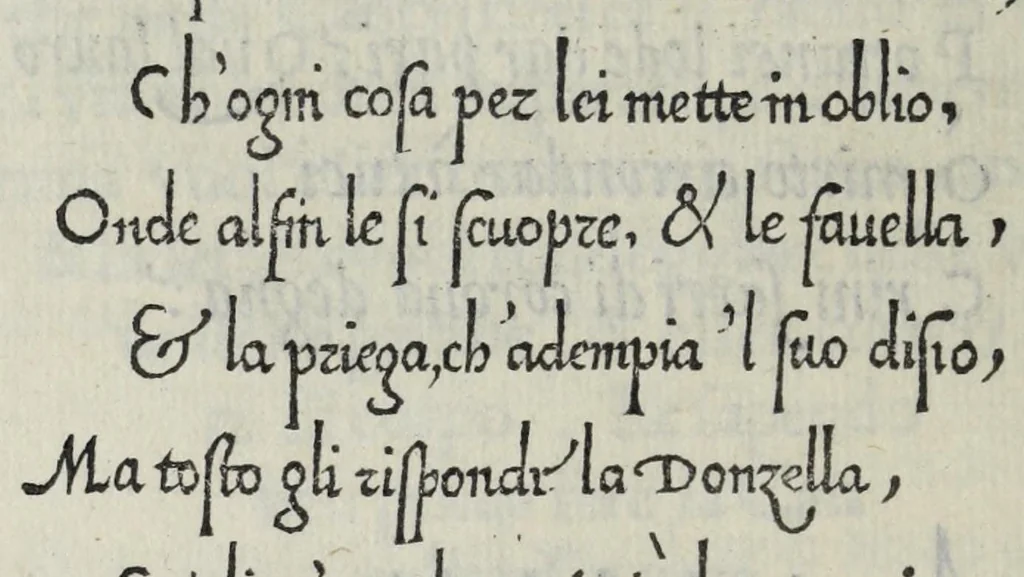 An illustration from Libro di M. Giovanbattista Palatino cittadino romano : nel qual s'insegna à scriuere ogni sorte lettera, antica, et moderna, di qualunque natione, con le sue regole, et misure, et essempi : et con vn breve, et vtil discorso de le cifre, 1548, leaf 60