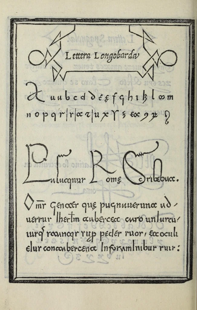 An illustration from Libro di M. Giovanbattista Palatino cittadino romano : nel qual s'insegna à scriuere ogni sorte lettera, antica, et moderna, di qualunque natione, con le sue regole, et misure, et essempi : et con vn breve, et vtil discorso de le cifre, 1548, leaf 68
