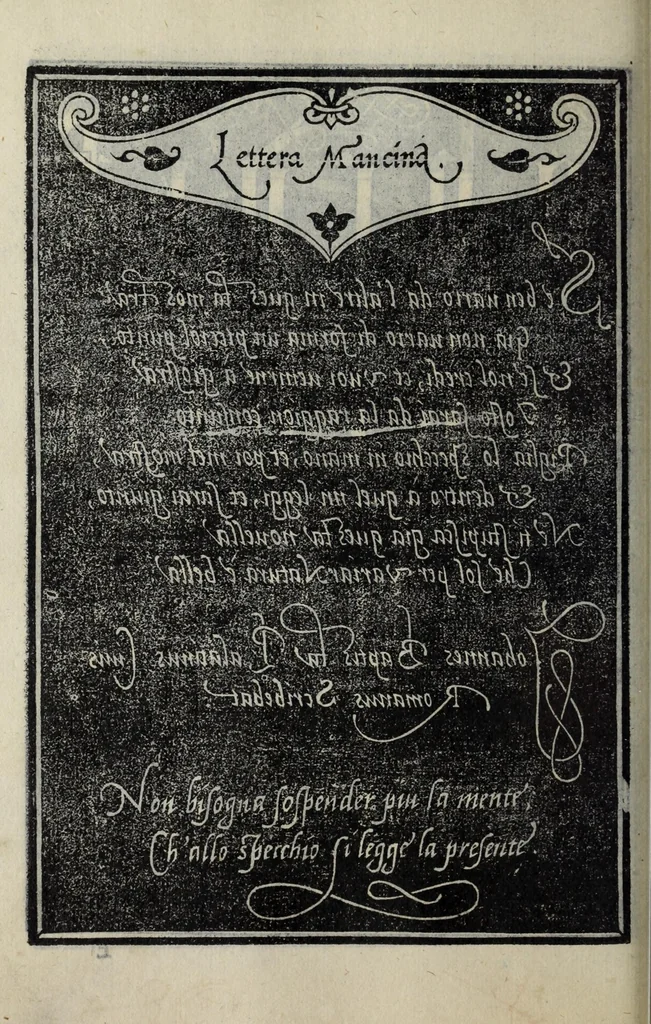 An illustration from Libro di M. Giovanbattista Palatino cittadino romano : nel qual s'insegna à scriuere ogni sorte lettera, antica, et moderna, di qualunque natione, con le sue regole, et misure, et essempi : et con vn breve, et vtil discorso de le cifre, 1548, leaf 76