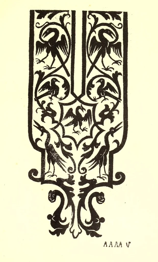 An illustration from Libro primo de rechami p elquale se impara in diuersi modi l'ordine e il modo de recamare : cosa nō mai piu fatta ne stata mostrata : el qual modo se insegna al lettore voltando la carta, 1878, leaf 173