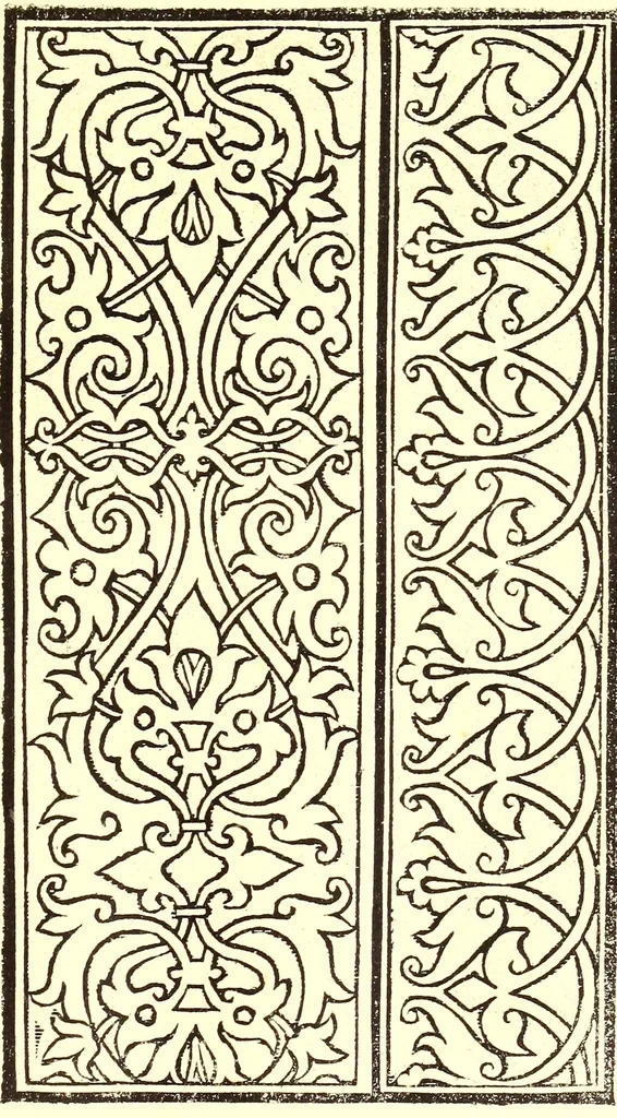 An illustration from Libro primo de rechami p elquale se impara in diuersi modi l'ordine e il modo de recamare : cosa nō mai piu fatta ne stata mostrata : el qual modo se insegna al lettore voltando la carta, 1878, leaf 75