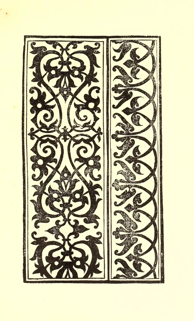 An illustration from Libro primo de rechami p elquale se impara in diuersi modi l'ordine e il modo de recamare : cosa nō mai piu fatta ne stata mostrata : el qual modo se insegna al lettore voltando la carta, 1878, leaf 99